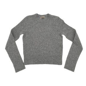 Abercrombie & Fitch Wool blend tight Knit Sweater grey Medium long sleeve woman